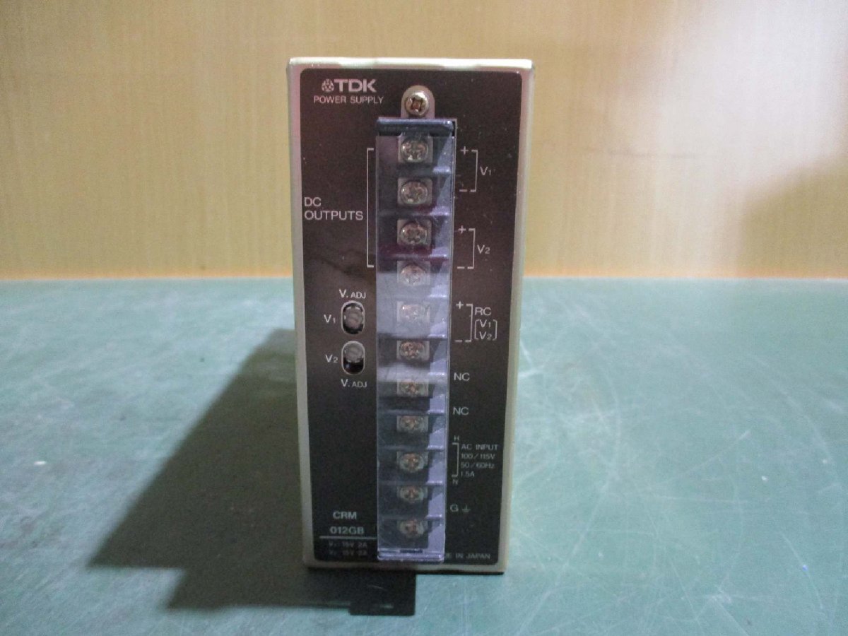 中古 TDK POWER SUPPLY CRM 012GB 15V 2A(JBKR50329C072)_画像4