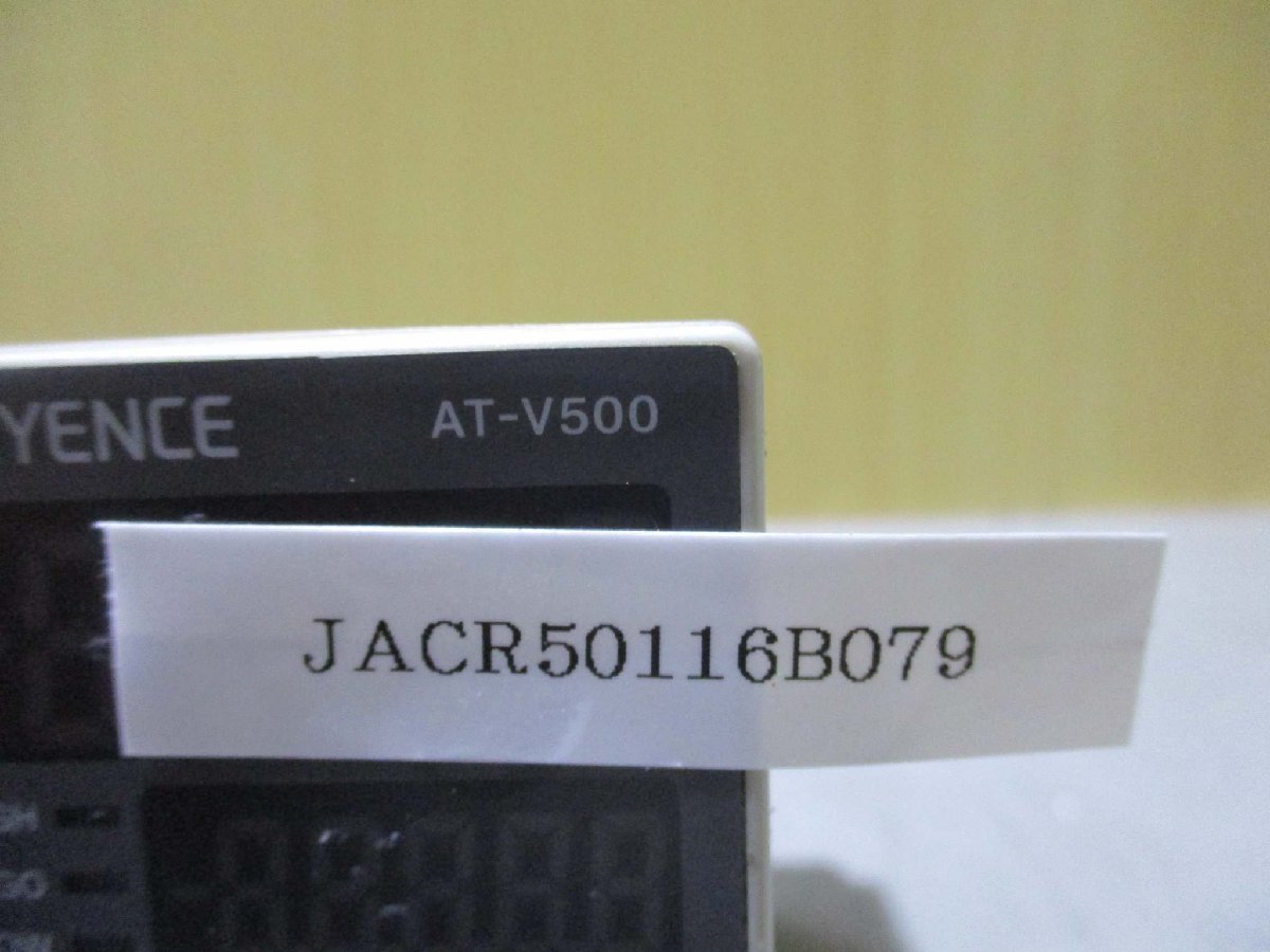 中古KEYENCE AT-V500 高精度接触式デジタル変位センサ AT-V シリーズ アンプユニット(JACR50116B079)_画像6