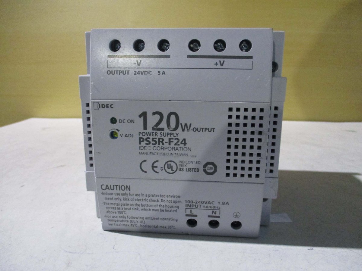 中古IDEC PS5R-F24 POWER SUPPLY 120W 100-240V AC 1.8A(JBWR50109C028)_画像3