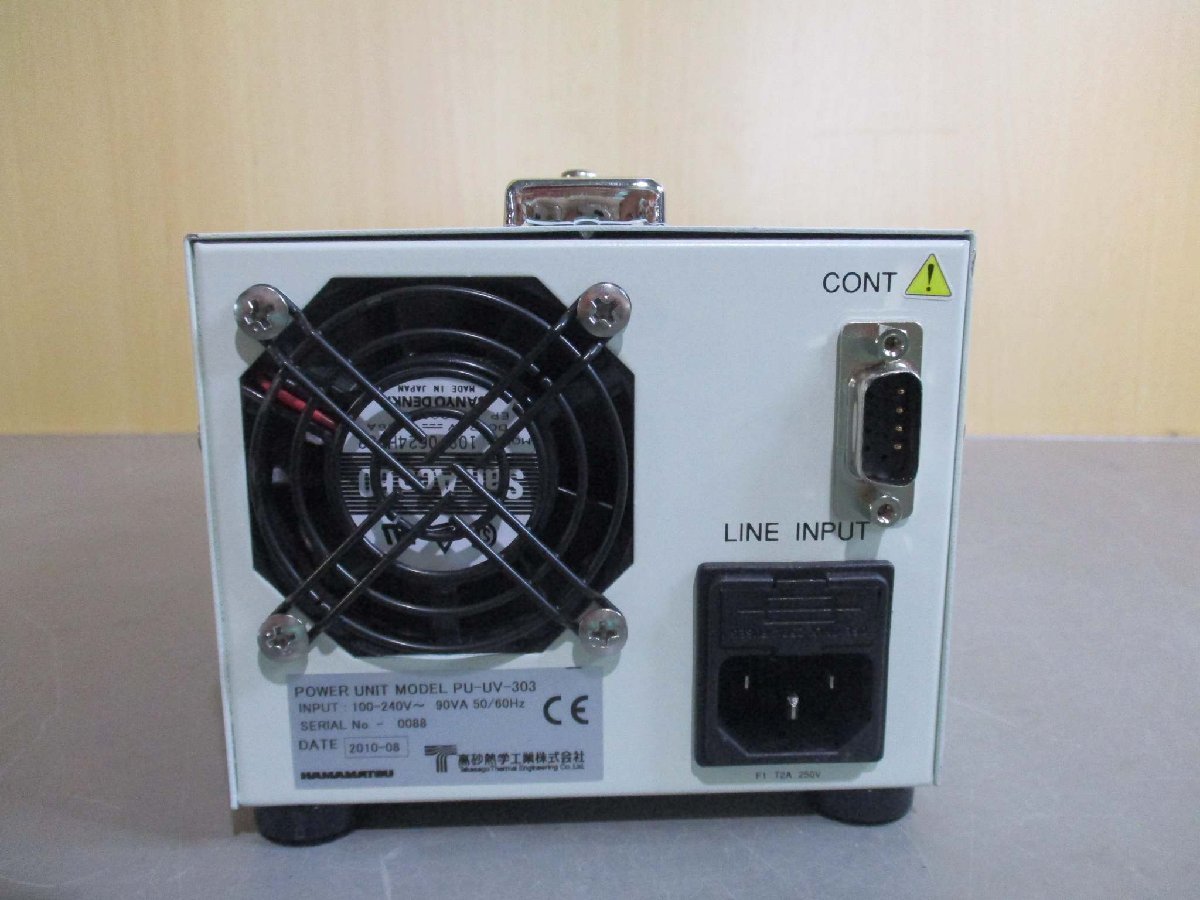 中古 HAMAMATSU POWER UNIT MODEL PU-UV-303 UV LED光源 通電OK(JBHR50817C042)_画像4