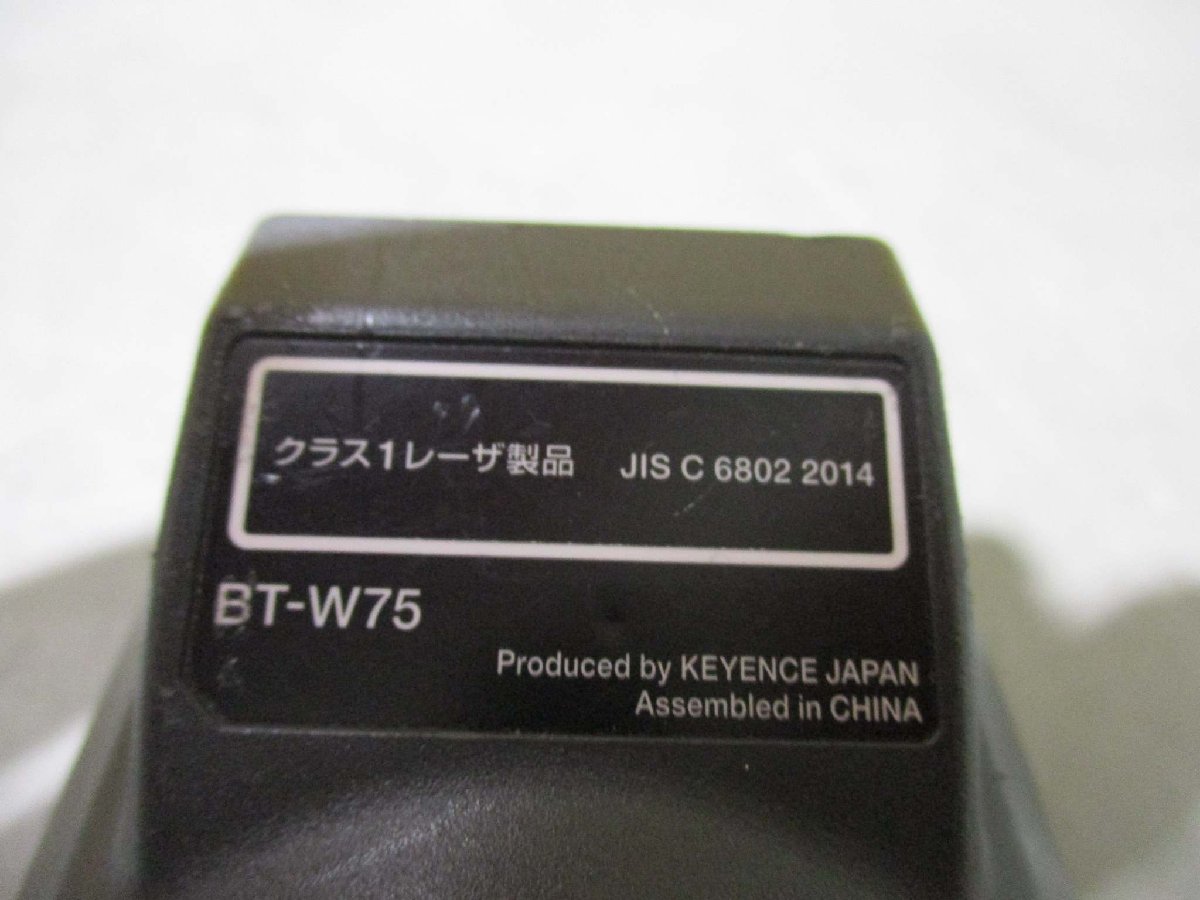 中古 KEYENCE BT-W75＜電池付＞*5個/BT-CG35*1 ハンディターミナル充電台 通電OK(JBJR50708E018)_画像9