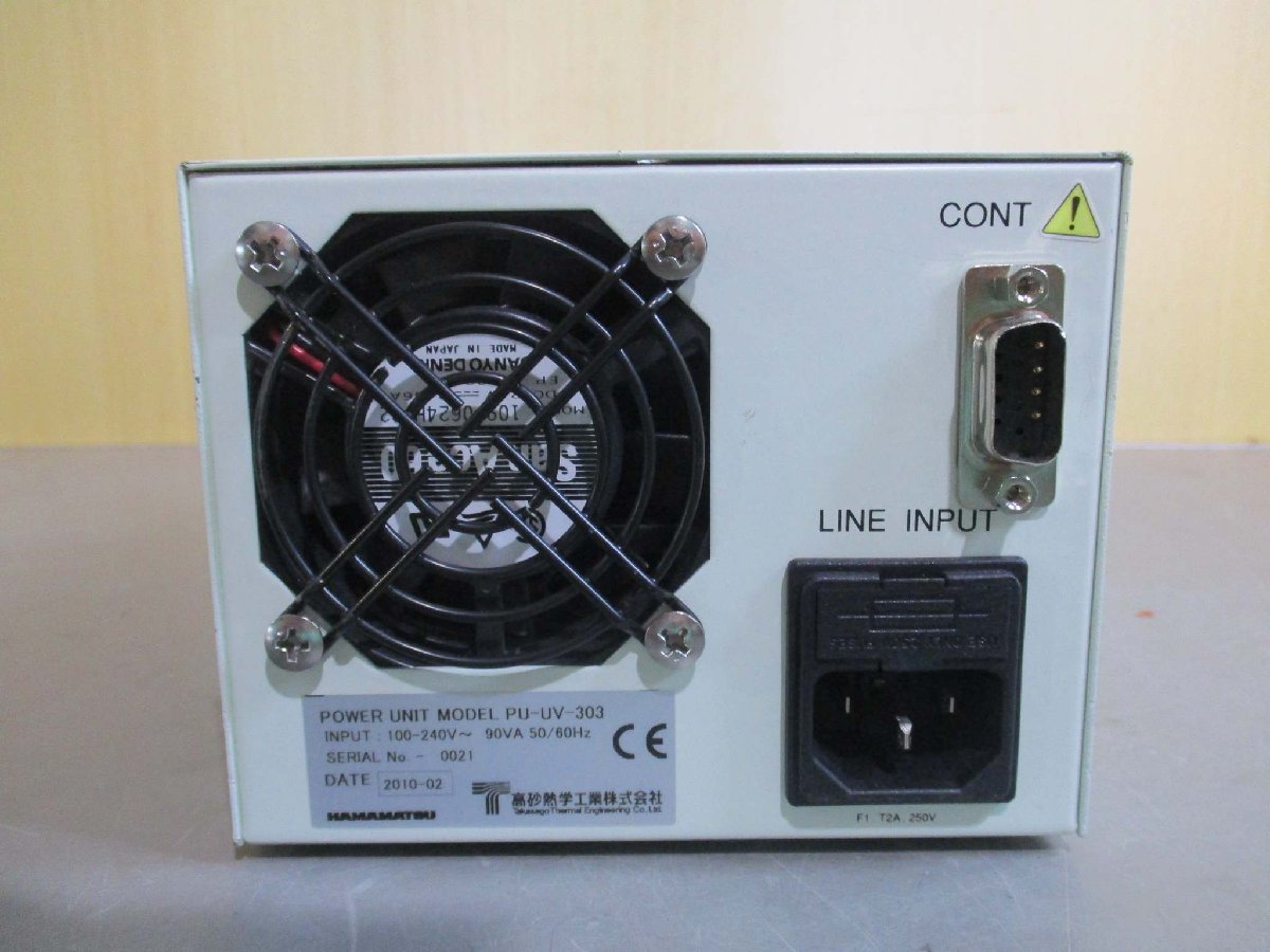 中古 HAMAMATSU POWER UNIT MODEL PU-UV-303 UV LED光源 通電OK(JBHR50817C040)_画像4