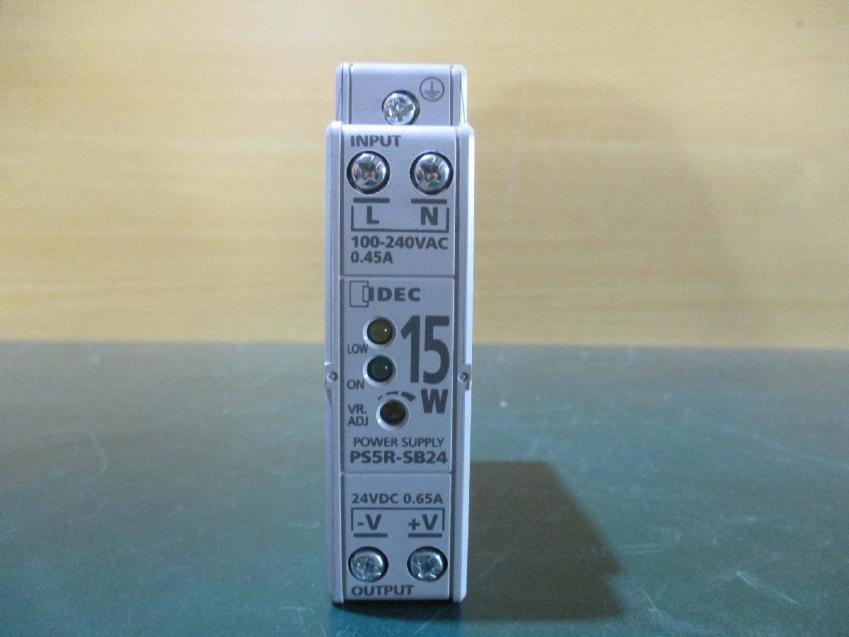 中古IDEC PS5R-SB24 Power Supply 24V 0.65A *2(JBWR50107B148)_画像2
