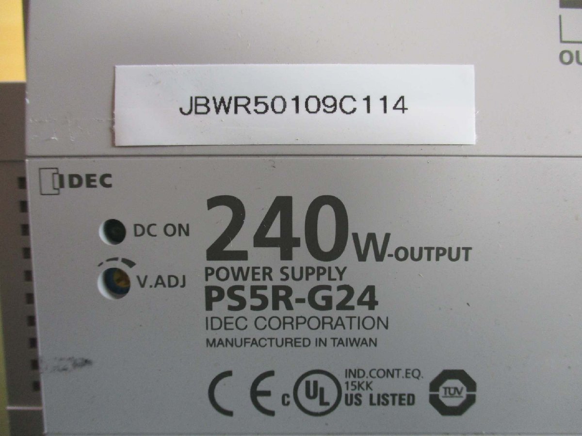 中古IDEC PS5R-G24 POWER SUPPLY 240W 100-240V AC 4.0A(JBWR50109C114)_画像2
