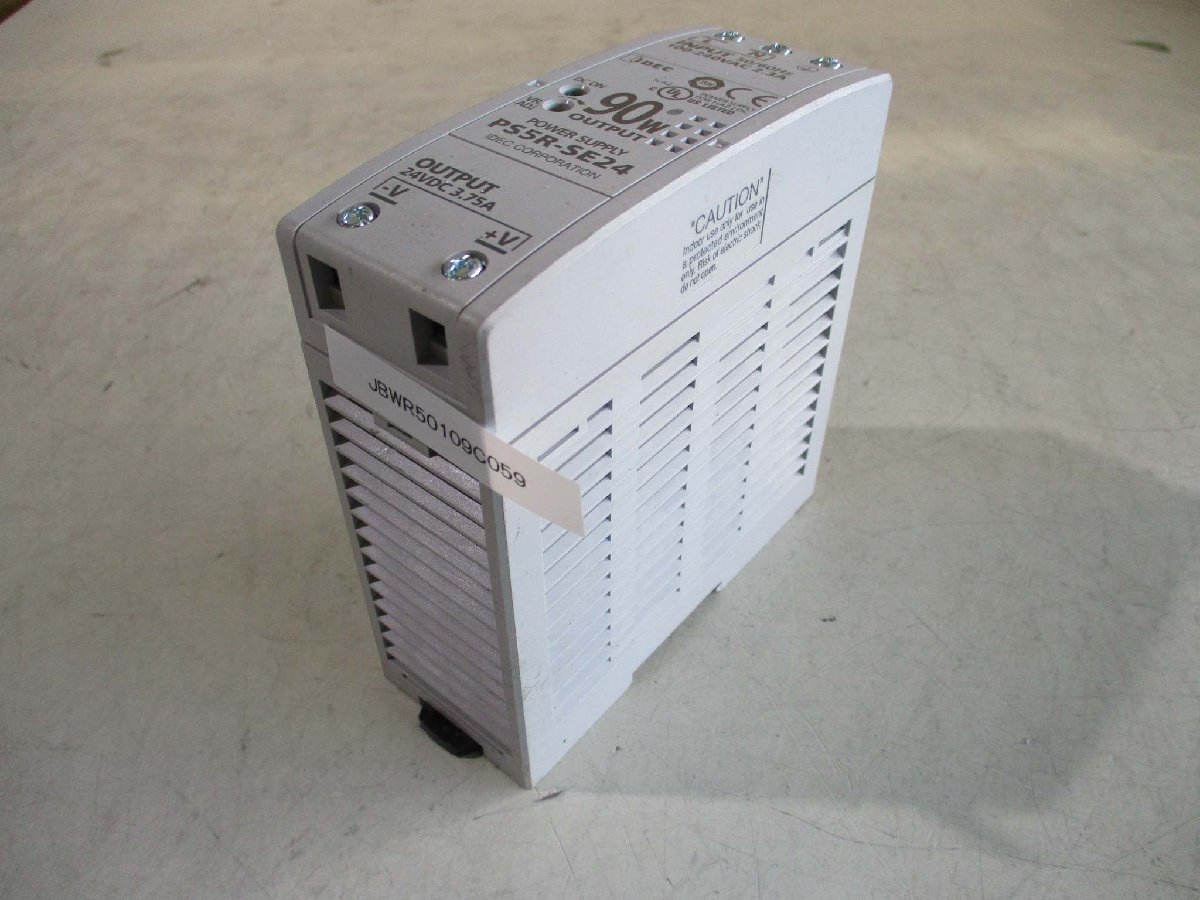 中古Idec PS5R-SE24 Slim Line DIN Rail Power Supply 24VDC 3.75A 90W(JBWR50109C059)_画像1