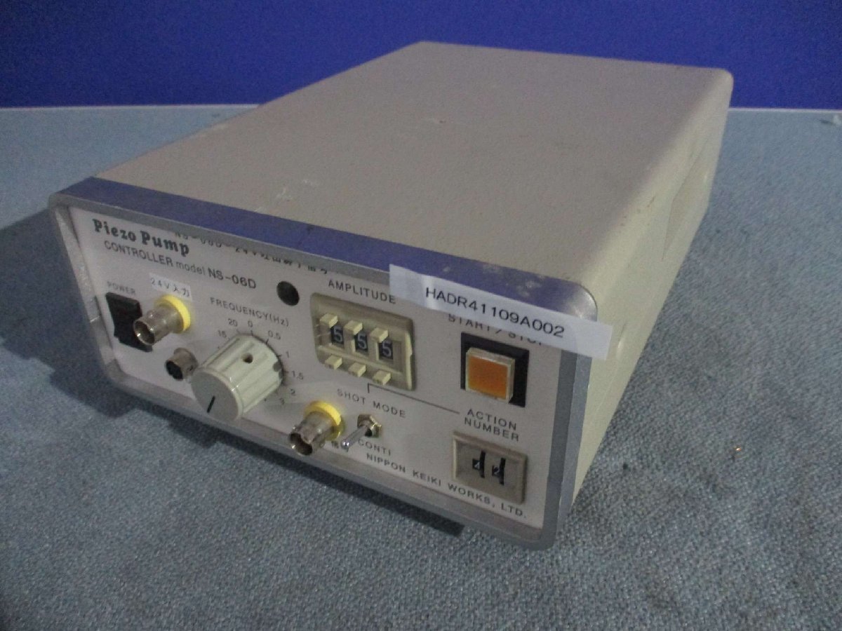 中古 NIPPON KEIKI Piezo Pump CONTROLLER NS-06D AC100V 20W(HADR41109A002)_画像1