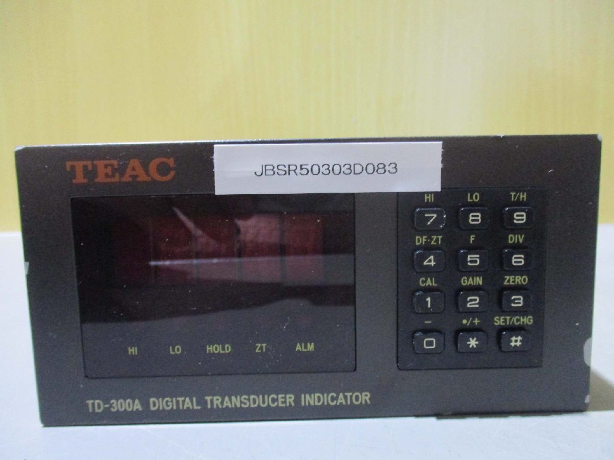 中古 TEAC DIGITAL TRANSDUCER INDICATOR TD-300A(JBSR50303D083)_画像1