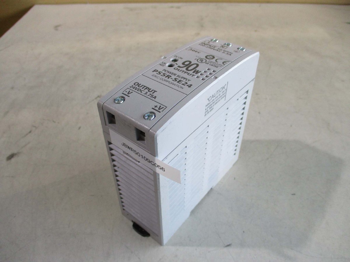 中古Idec PS5R-SE24 Slim Line DIN Rail Power Supply 24VDC 3.75A 90W(JBWR50109C056)_画像1