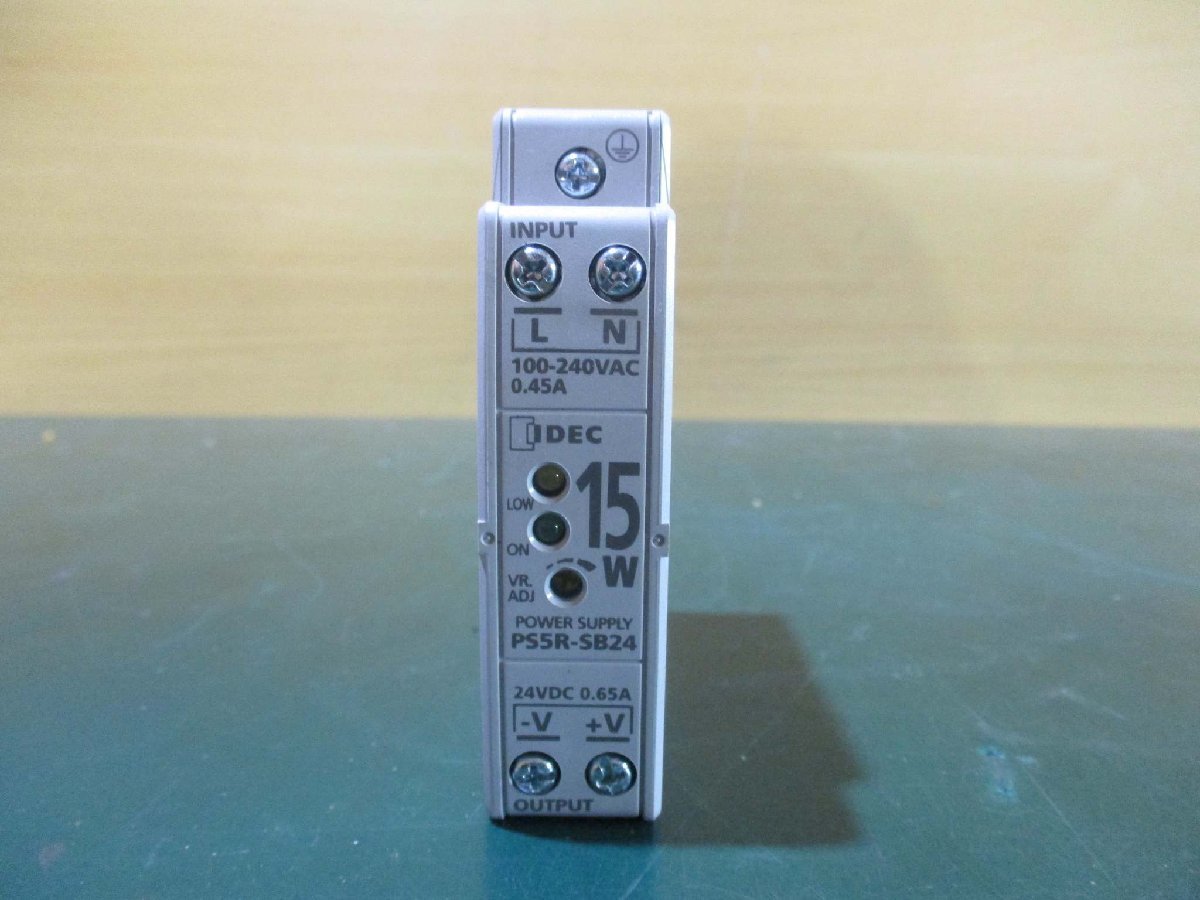 中古IDEC PS5R-SB24 Power Supply 24V 0.65A *2(JBWR50107B145)_画像2