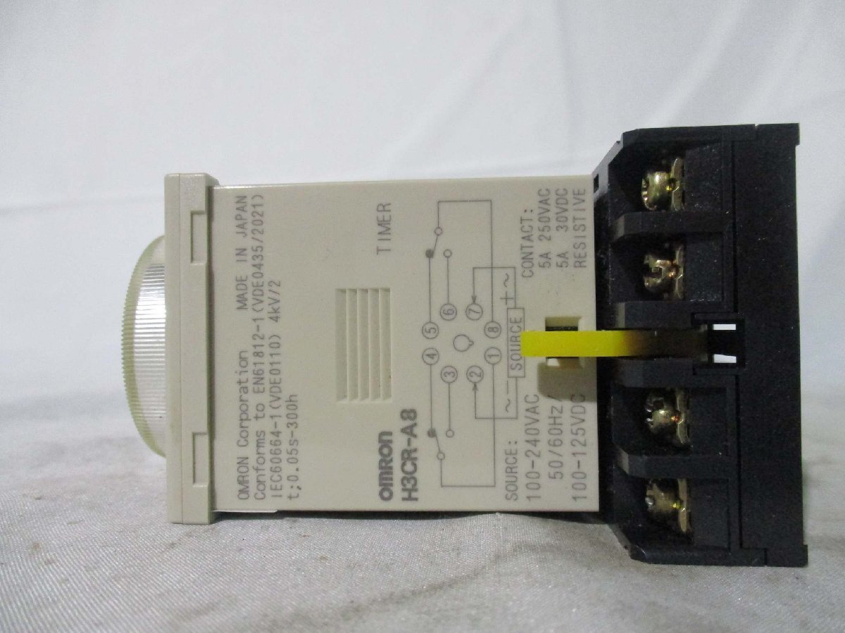 中古 OMRON TIMER H3CR-A8 ソリッドステート・タイマ 送料別(JABR41112C023)_画像2