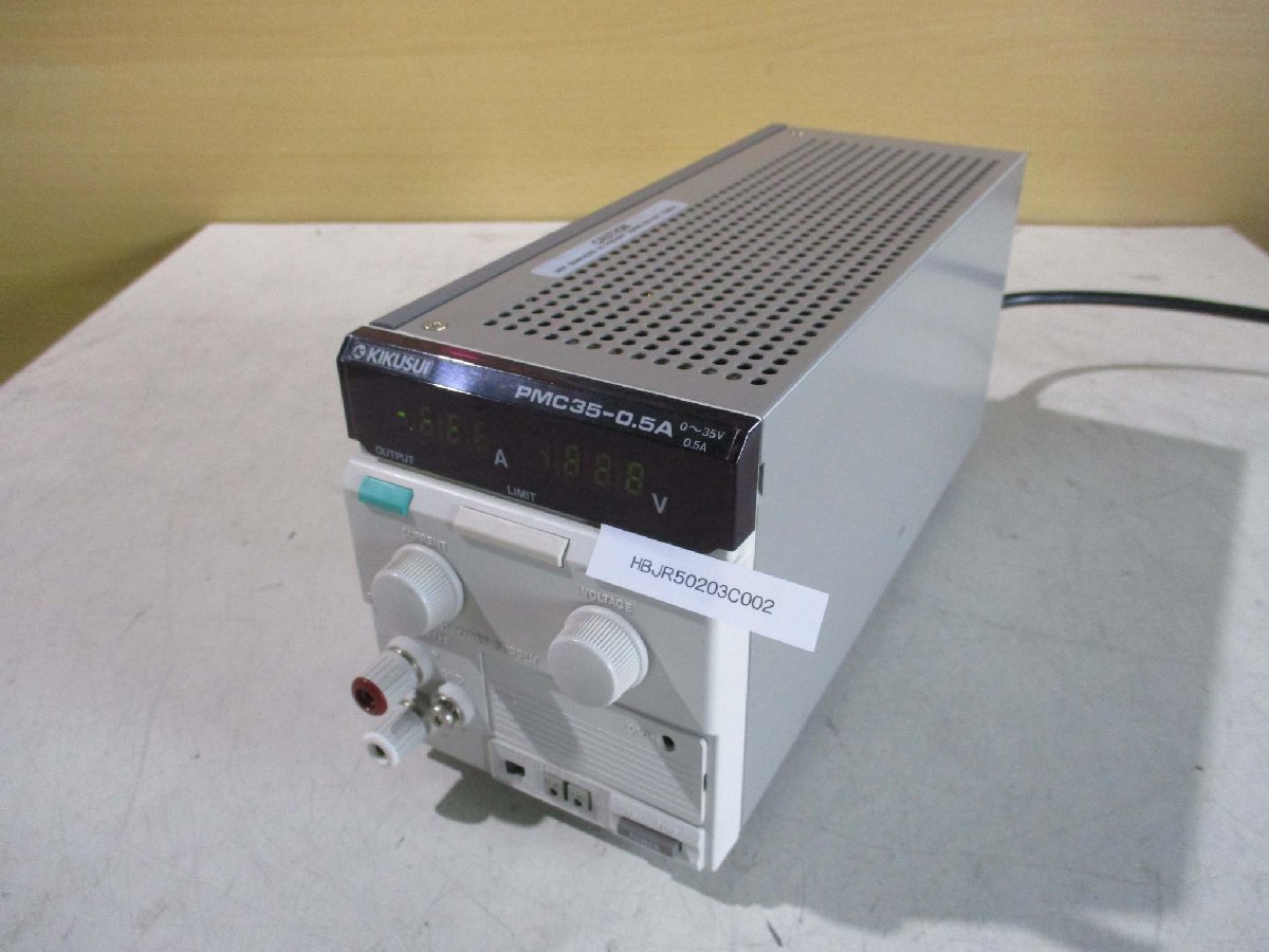 中古 KIKUSUI REGULATED DC POWER SUPPLY PMC35-0.5A 安定化DC電源 35V 0.5A 通電OK(HBJR50203C002)_画像1