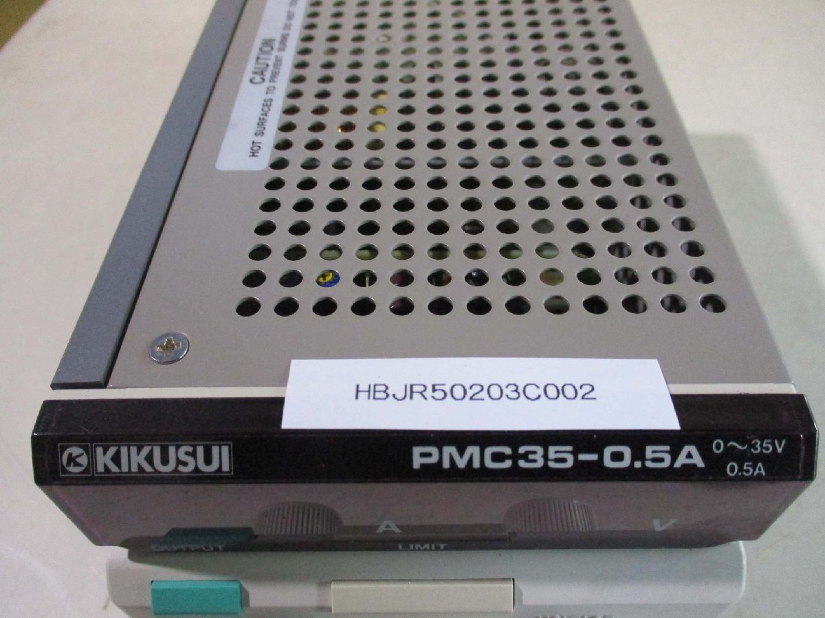 中古 KIKUSUI REGULATED DC POWER SUPPLY PMC35-0.5A 安定化DC電源 35V 0.5A 通電OK(HBJR50203C002)_画像5