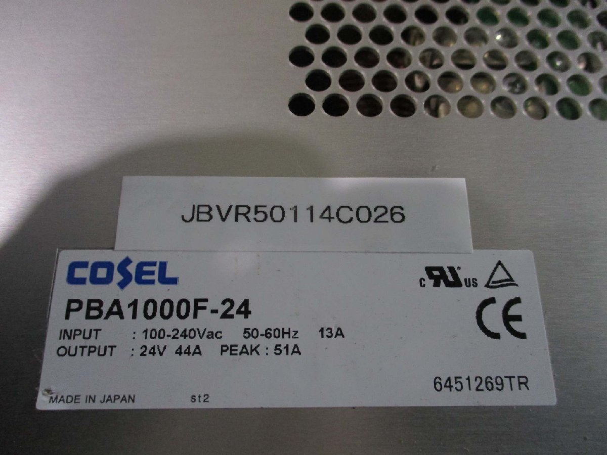 中古 COSEL PBA1000F-24 スイッチング 電源 100~240Vac 24V 44A(JBVR50114C026)_画像5