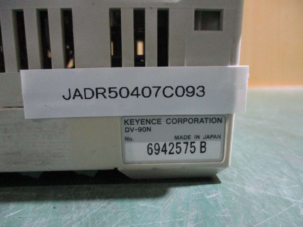 中古 KEYENCE DV-90N バーコードデータ照合装置 AutoID 通電OK(JADR50407C093)_画像6