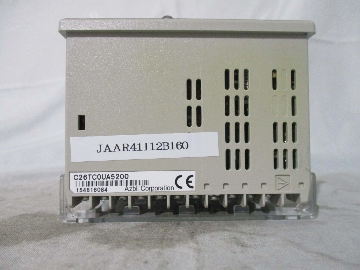 中古 YAMATAKE azbil TEMPERATURE CONTROLLER SDC26 デジタル指示調節計(JAAR41112B160)