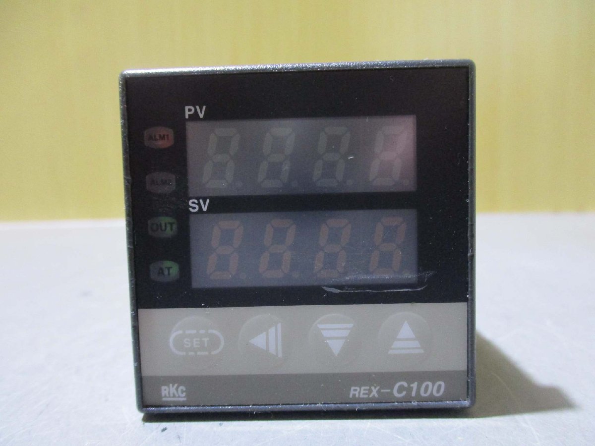 中古RKC TEMPERATURE CONTROLLER REX C100FD07-M*CN 温度調節器(JABR50117D104)_画像5