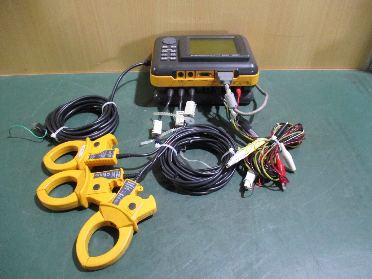 中古 HIOKI 3166 CLAMP ON POWER HiTESTER クランプオンパワーハイテスタ クランプオンセンサ(JADR50401C076)_画像2