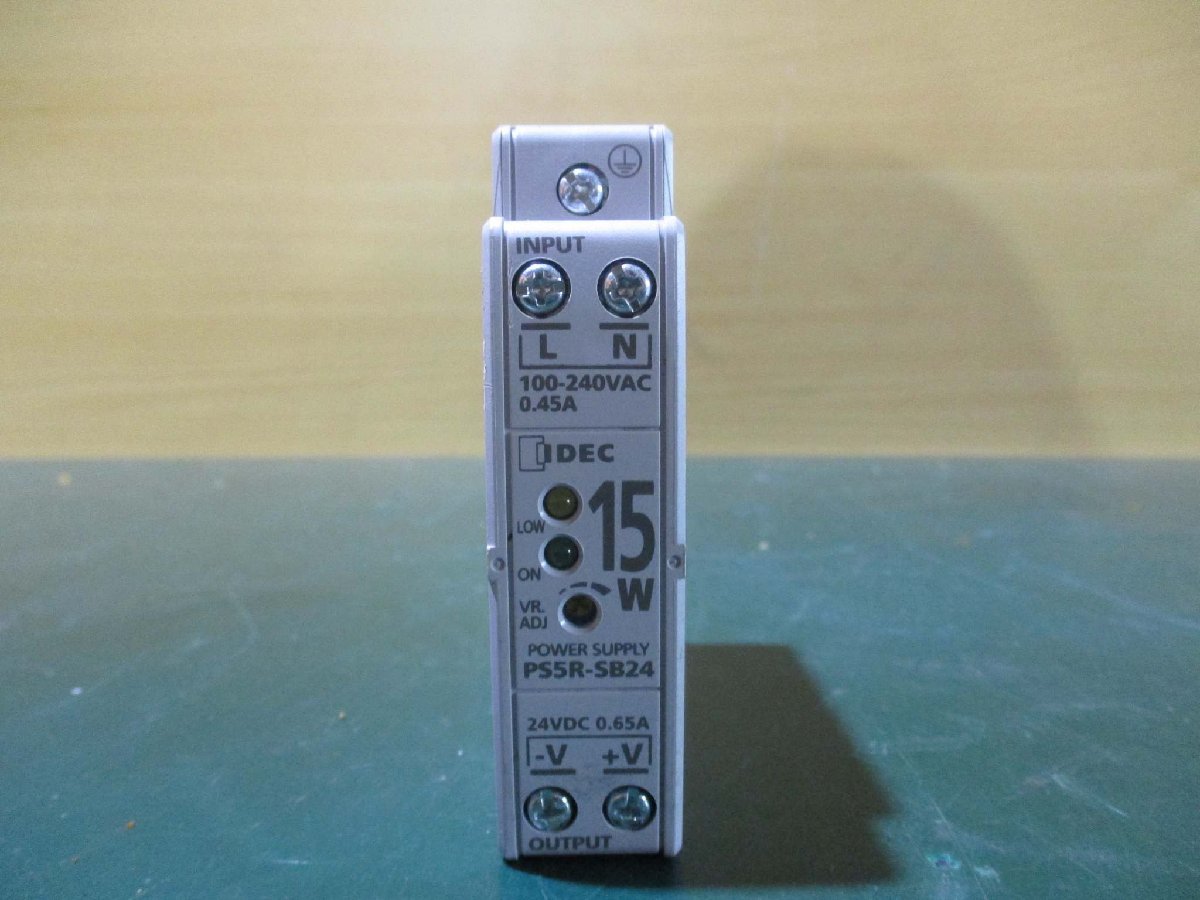 中古IDEC PS5R-SB24 Power Supply 24V 0.65A *2(JBWR50107B158)_画像2