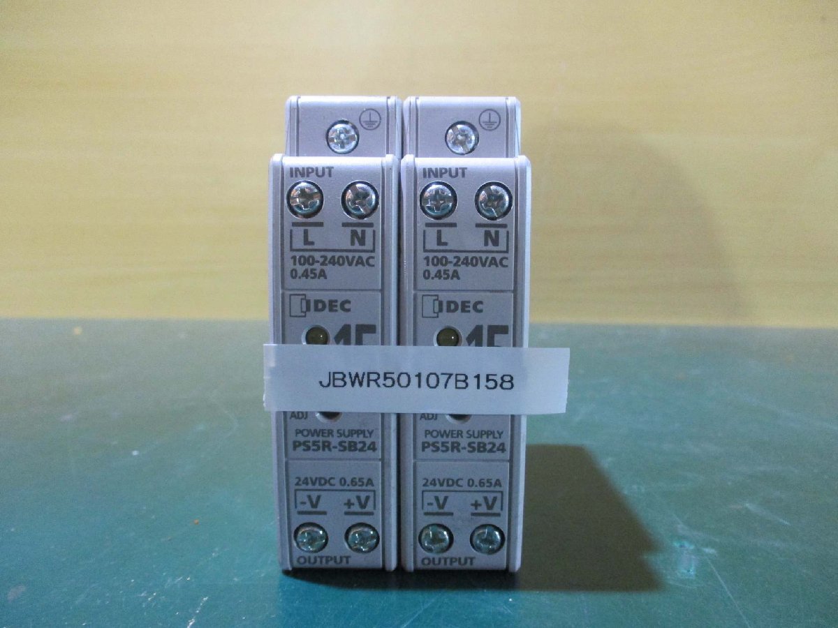 中古IDEC PS5R-SB24 Power Supply 24V 0.65A *2(JBWR50107B158)_画像1