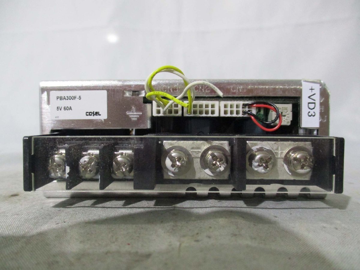 中古 COSEL PBA300F-5 スイッチング電源 AC 100-240Vac 4.1A DC 5V 60A(JCDR41018C016)_画像5