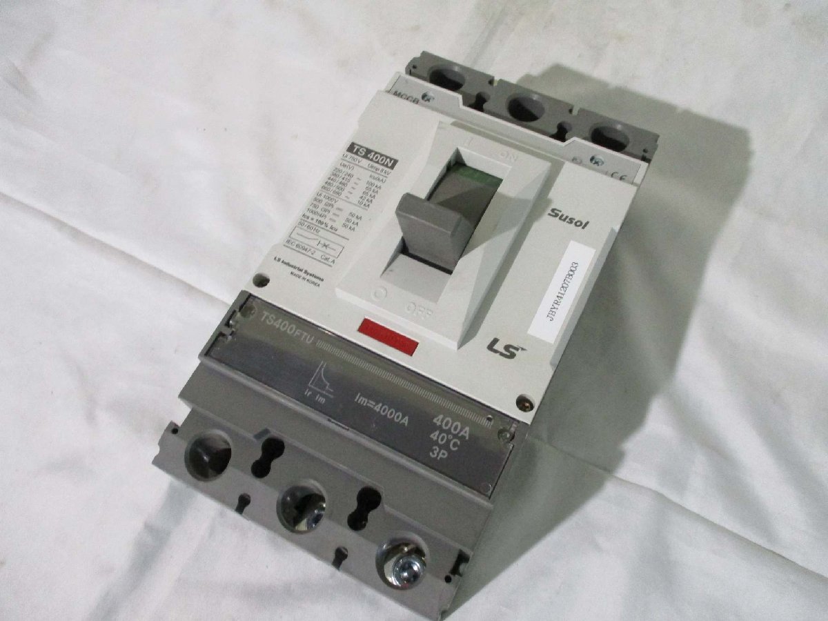 中古LS (Susol) TS-400N MCCB Molded Case Circuit Breaker 3 Pole(JBYR41207B003)_画像8