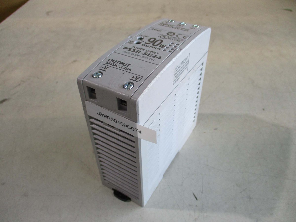 中古Idec PS5R-SE24 Slim Line DIN Rail Power Supply 24VDC 3.75A 90W(JBWR50109C074)_画像1
