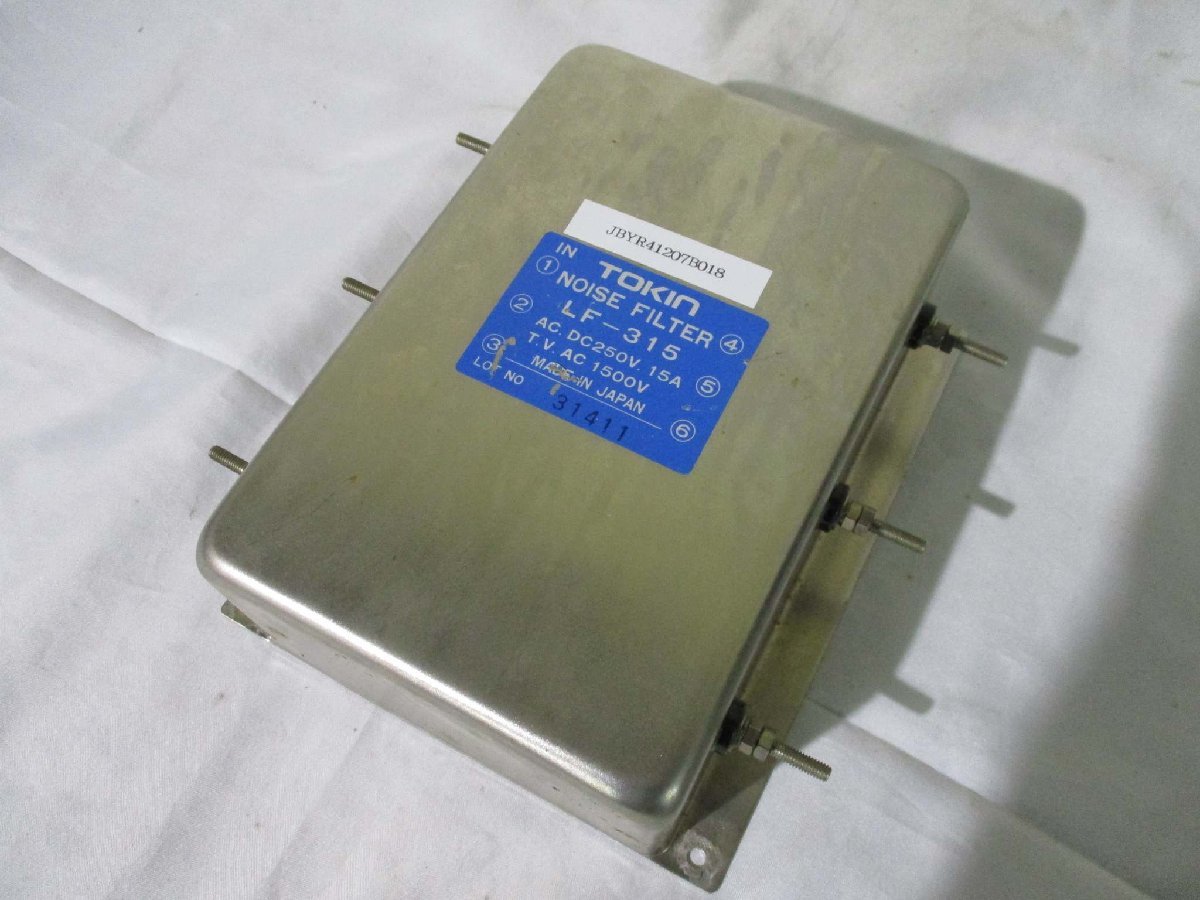 中古TOKIN LF-315 ノイズフィルタ 三相用 AC DC 250V 15A(JBYR41207B018)_画像6