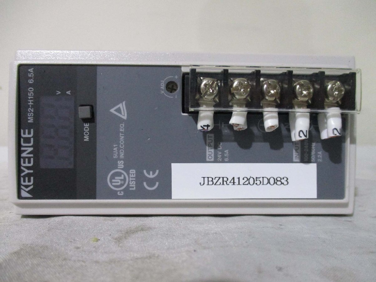 中古 KEYENCE MS2-H150 スイッチングパワーサプライ(JBZR41205D083)_画像2