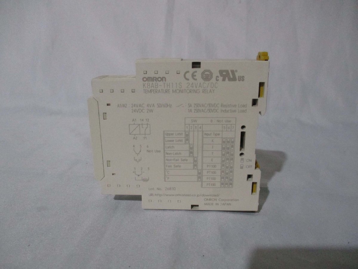 中古 OMRON K8AB-TH11S 温度調節器(JCCR40920C093)_画像3