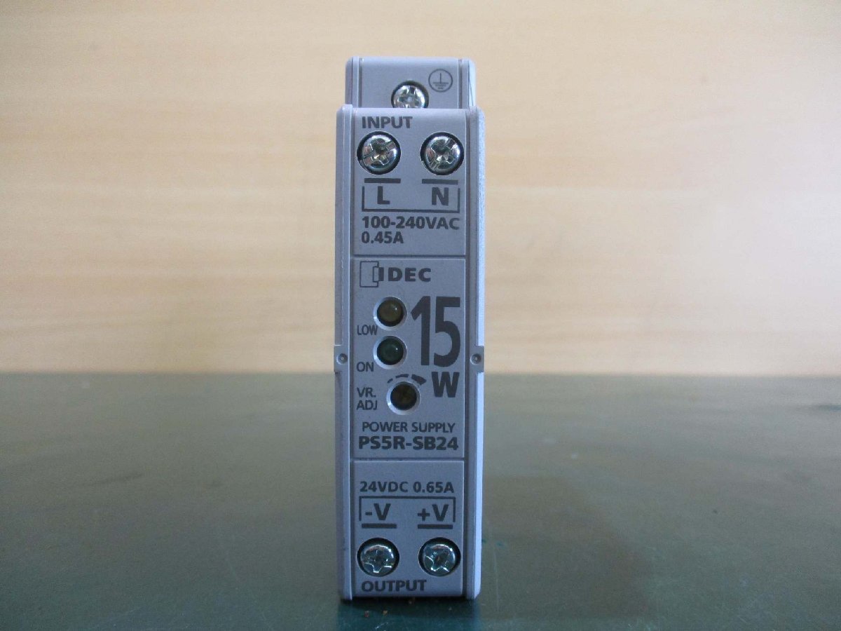 中古IDEC PS5R-SB24 Power Supply 24V 0.65A *2(JBWR50107B010)_画像2