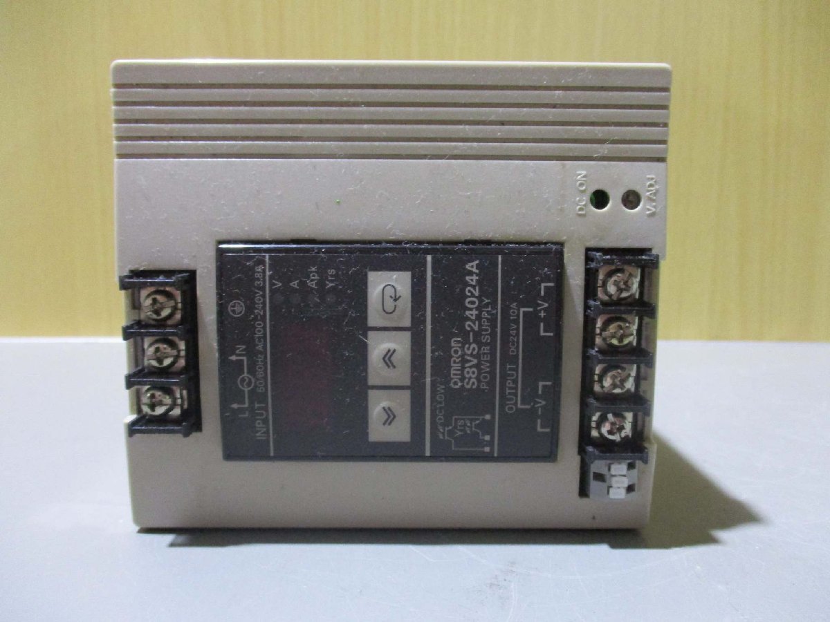 中古 OMRON スイッチング・パワーサプライ S8VS-24024A/ED2(JCER41115B092)_画像3