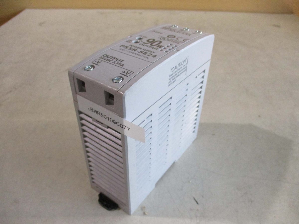 中古Idec PS5R-SE24 Slim Line DIN Rail Power Supply 24VDC 3.75A 90W(JBWR50109C077)_画像1