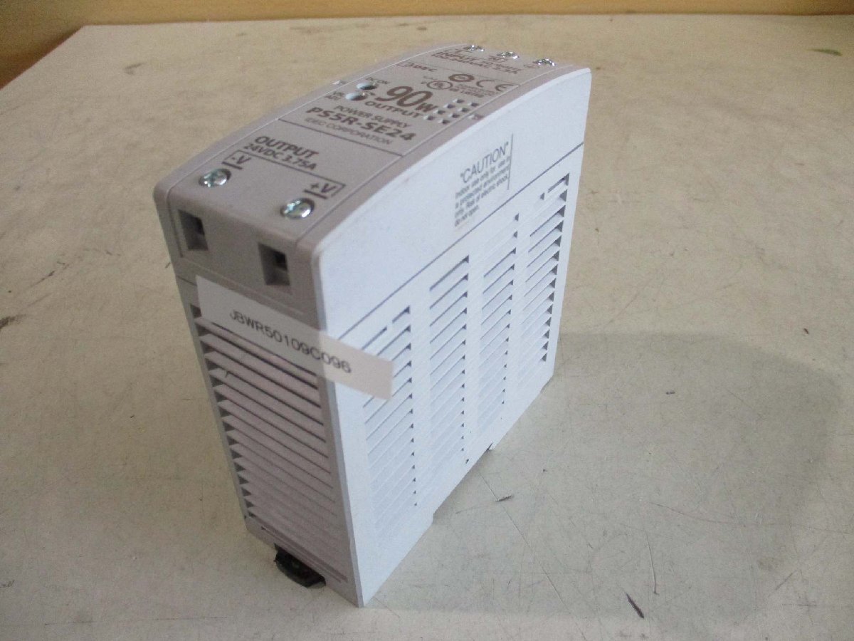 中古Idec PS5R-SE24 Slim Line DIN Rail Power Supply 24VDC 3.75A 90W(JBWR50109C096)_画像1