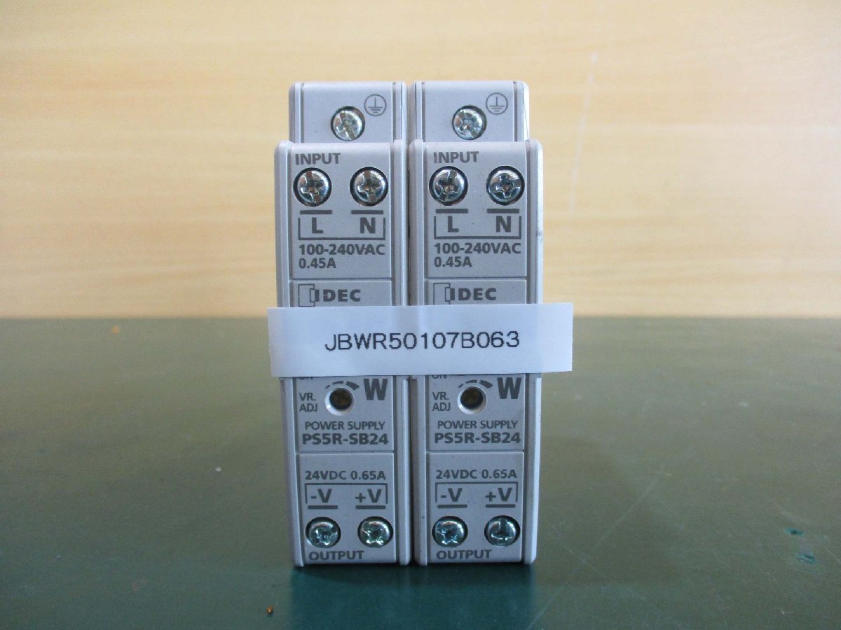 中古IDEC PS5R-SB24 Power Supply 24V 0.65A *2(JBWR50107B063)_画像1