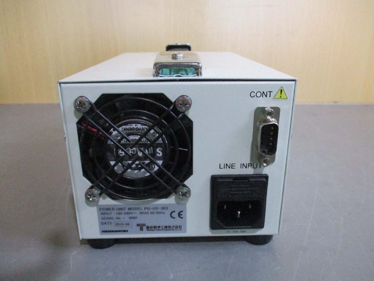 中古 HAMAMATSU POWER UNIT MODEL PU-UV-303 UV LED光源 通電OK(JBHR50817C054)_画像4