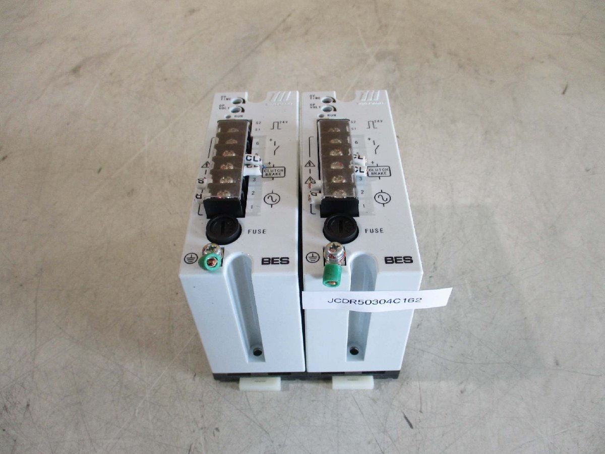 中古 MIKIPULLEY BES-20-20-1 電磁クラッチ・ブレーキ電源装置 BESモデル(一般高速制御用)2個(JCDR50304C162)