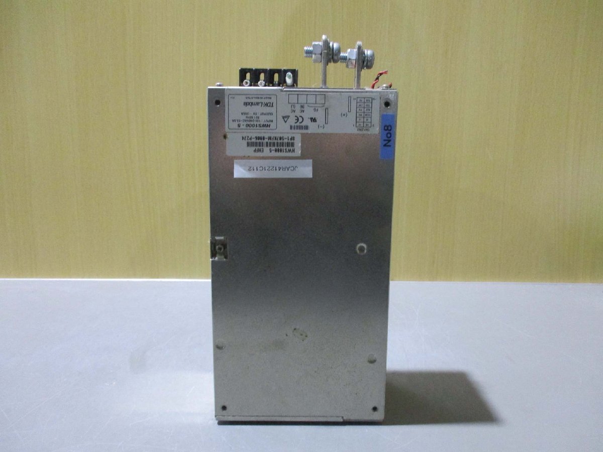 中古 TDK-Lambda HWS1000-5 AC入力電源 1000W 200A(JCAR41221C112)_画像1