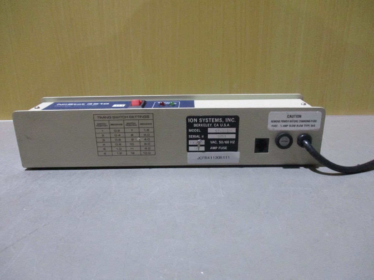 中古NilStat 3210 FlowBar Controller Quartz Timing ION Systems 91-3210A(JCFR41130B111)_画像1