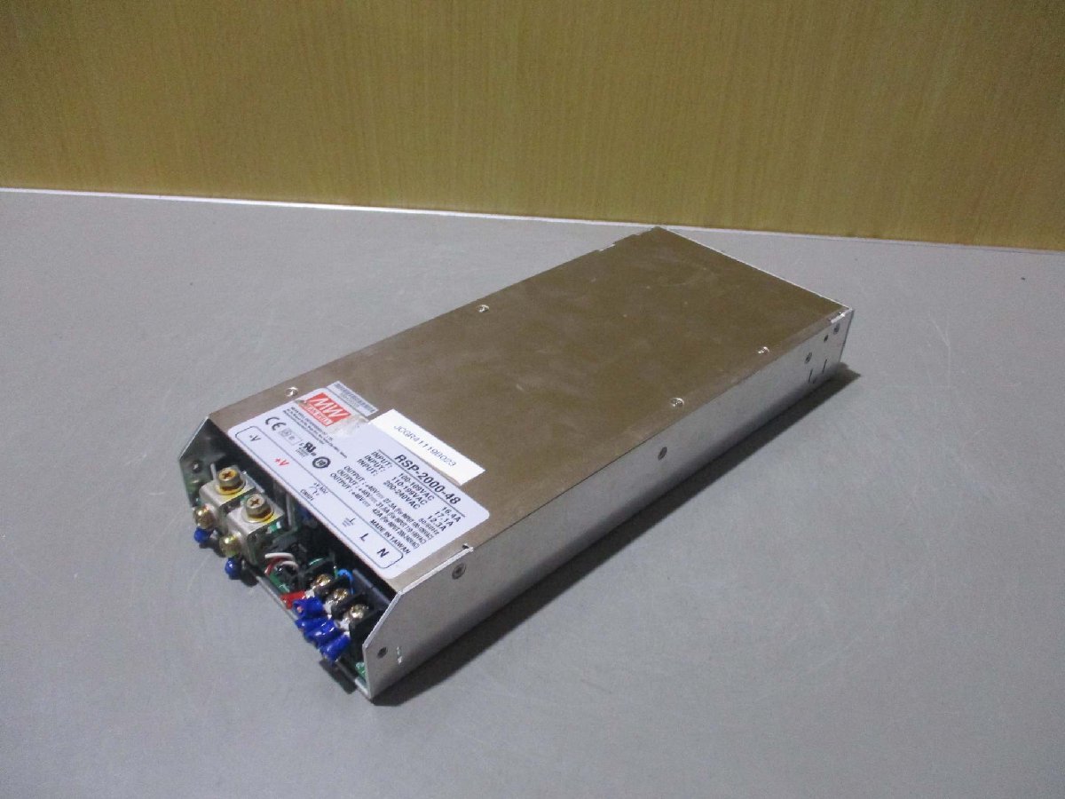 中古 Mean Well RSP-2000-48 スイッチング電源(JCGR41119B023 中古 Mean Well RSP-2000-48 スイッチング電源(JCGR41119B023