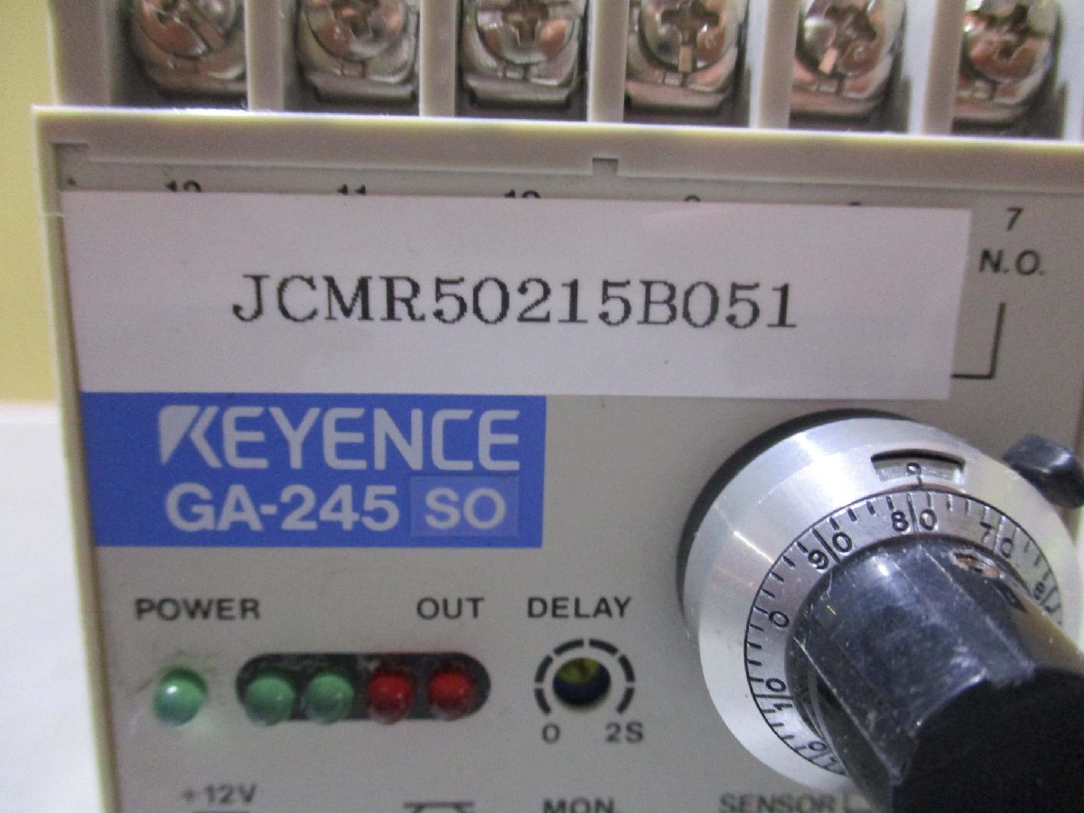 中古 EYENCE GA-245 振動センサ アンプ(JCMR50215B051)_画像6