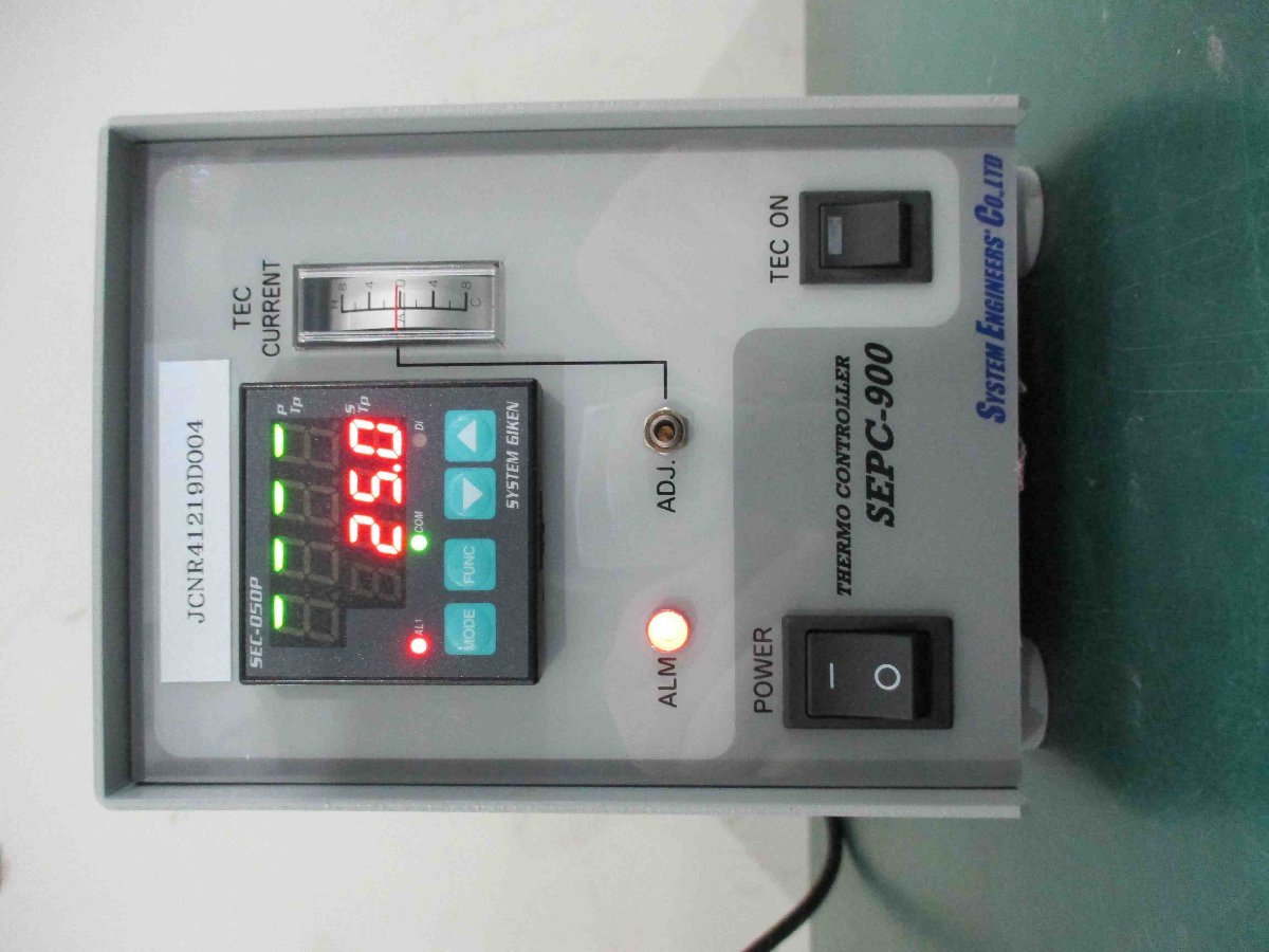 中古SYSTEM ENGINEERS SEPC-900 THERMO CONTROLLER 温度コントローラー 100V 通電OK(JCNR41219D004)