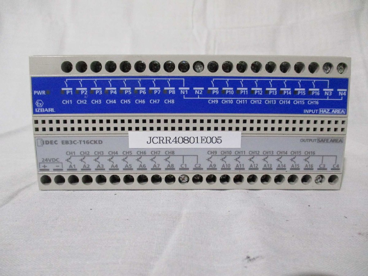 中古 IDEC EB3C-T16CKD バリアリレー(JCRR40801E005)_画像1