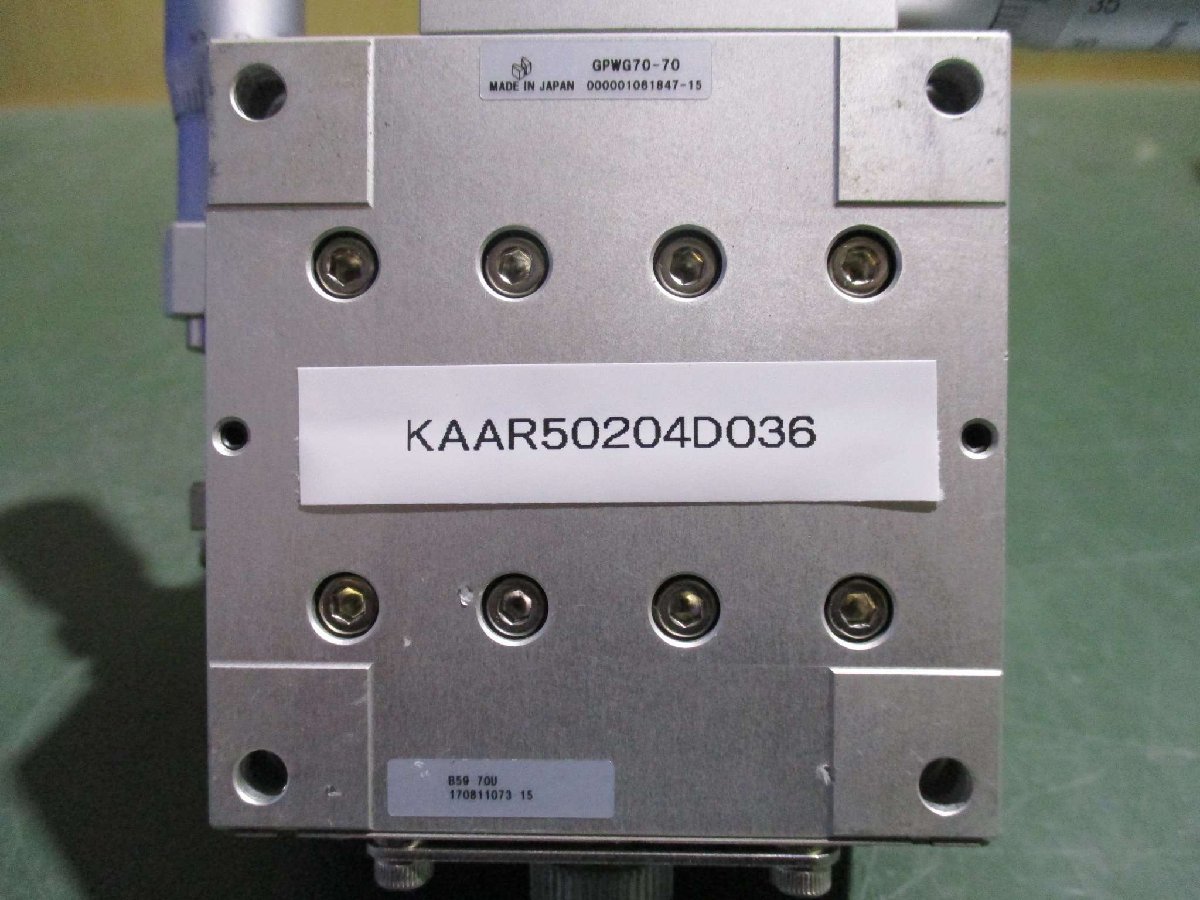 中古 MISUMI Goniometer stage GPWG70-70 高精度ゴニオステージ(KAAR50204D036)_画像2