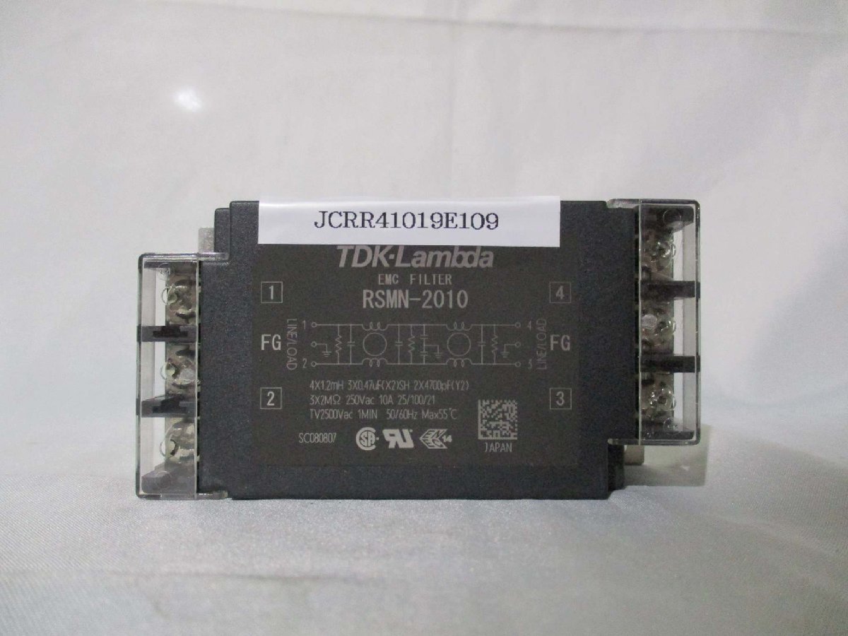 中古 TDK RSMN-2010 電源ライン用EMCフィルタ(JCRR41019E109)_画像2
