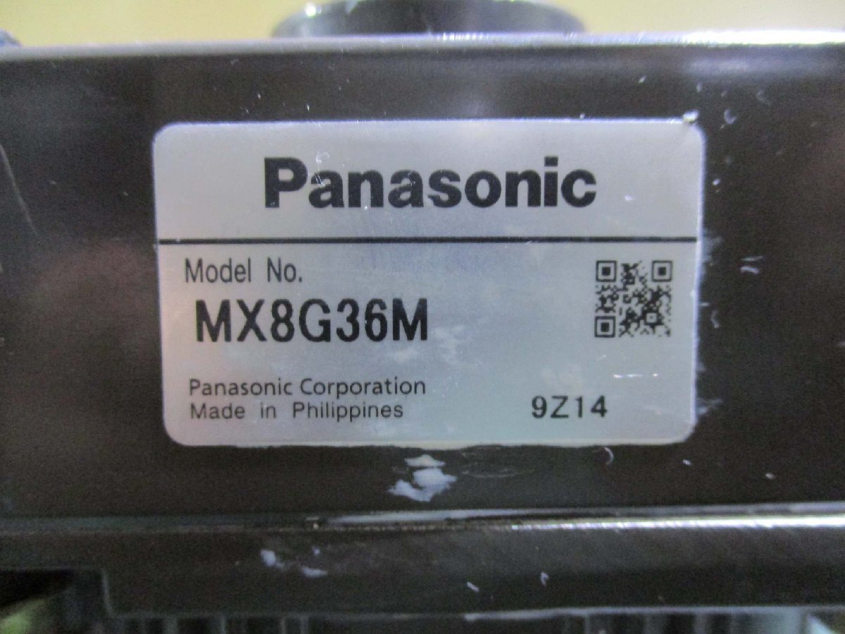 中古 PANASONI SINGLE PHASE INDUCTION MOTOR M81X15G4L MX8G36M(KBFR50612D009)_画像4