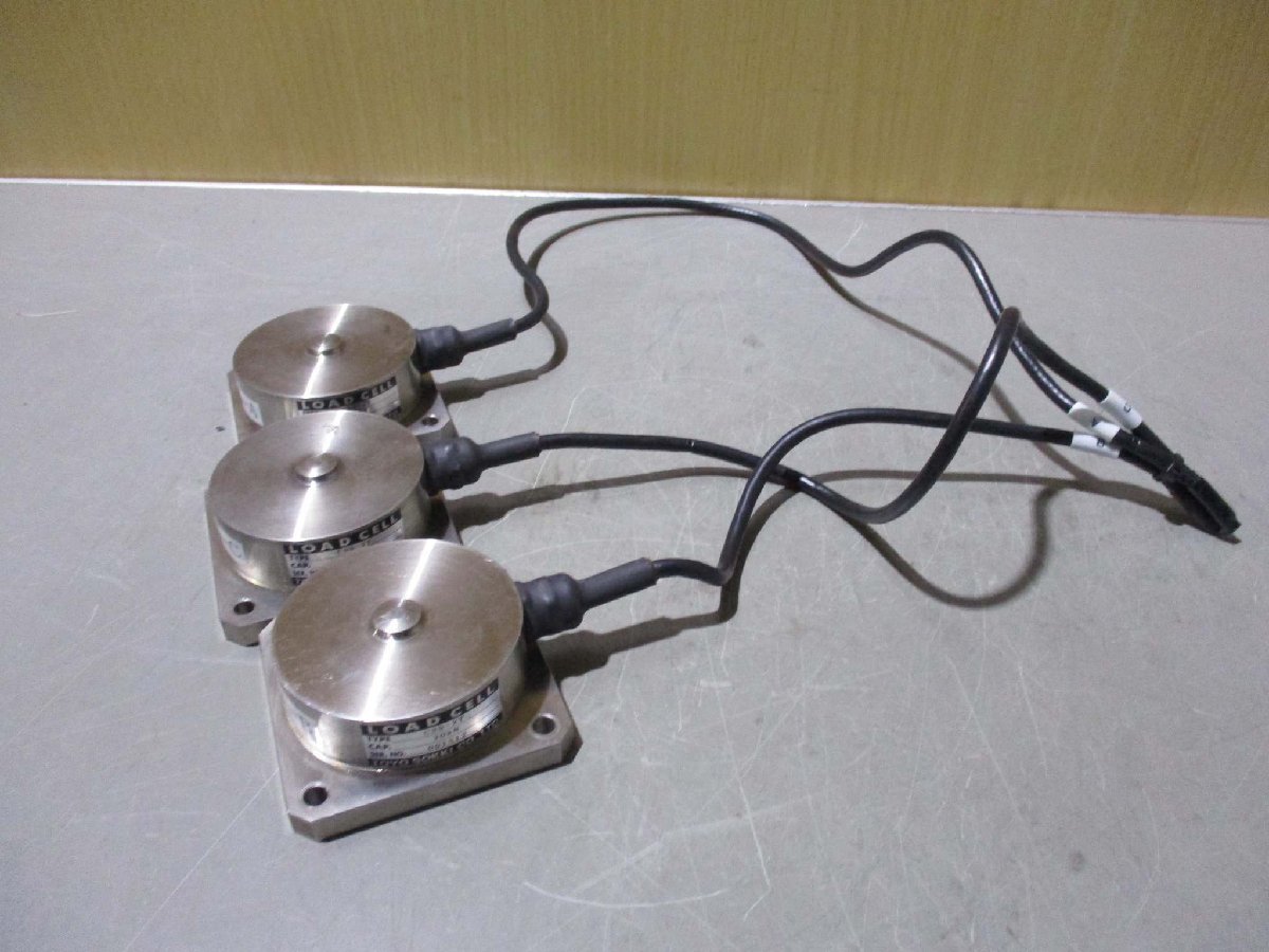 中古TOYO SOKKI LOAD CELL CBS-2T 20kN 3SET(KBMR50316D044)_画像9