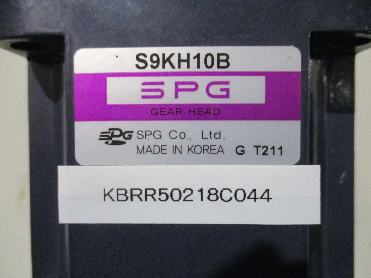 中古 SPG S9I200GT-E モーター/S9KH10B GEAR HEAD(KBRR50218C044)_画像3