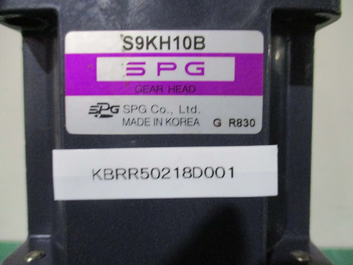 中古 SPG S9I200GT-E モーター/S9KH10B GEAR HEAD(KBRR50218D001)_画像3