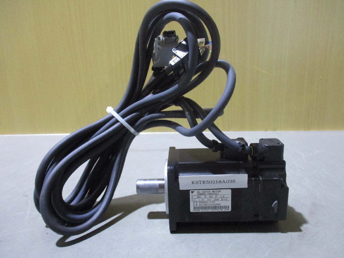 中古 Yaskawa SGMAS-04ACA21 servo motor/JZSP-CSM22-02-E(KBTR50218A036)