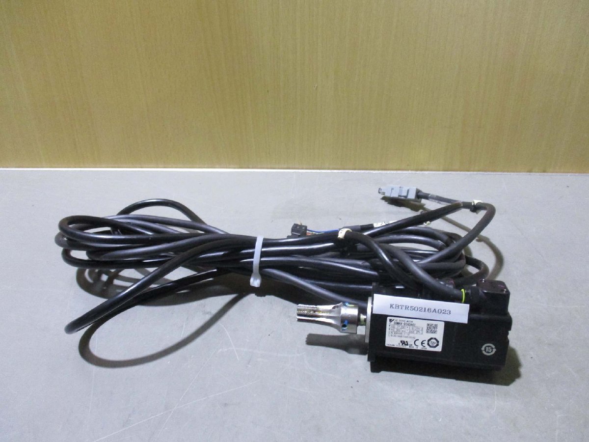 中古 YASKAWA AC SERVO MOTOR SGMAV-01ADA61 サーボモータ 100W 200V 0.91A(KBTR50216A023)